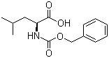 结构式 CAS# 2018-66-8, N-苄氧羰基-L-亮氨酸