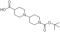 1'-(叔丁氧羰基)-1,4'-联哌啶-4-羧酸分子结构 (CAS 201810-59-5)