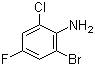 2-Bromo-6-chloro-4-fluoroaniline molecular structure (CAS 201849-14-1)