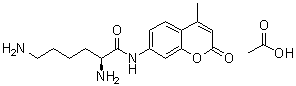 (2S)-2,6-Diamino-N-(4-methyl-2-oxo-2H-1-benzopyran-7-yl)-hexanamide monoacetate molecular structure (CAS 201853-23-8)