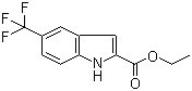 structure of CAS# 201929-84-2, 5-(Trifluoromethyl)indole-2-carboxylic acid ethyl ester
