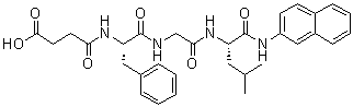 N-(3-羧基-1-氧代丙基)-L-苯丙氨酰甘氨酰-N-2-萘基-L-亮氨酰胺分子结构 (CAS 202000-07-5)