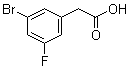 结构式 CAS# 202000-99-5, 3-溴-5-氟苯乙酸
