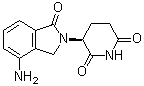 (3S)-3-(4-氨基-1,3-二氢-1-氧代-2H-异吲哚-2-基)-2,6-哌啶二酮分子结构 (CAS 202271-91-8)