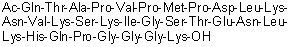 N2-Acetyl-L-glutaminyl-L-threonyl-L-alanyl-L-prolyl-L-valyl-L-prolyl-L-methionyl-L-prolyl-L-alpha-aspartyl-L-leucyl-L-lysyl-L-asparaginyl-L-valyl-L-lysyl-L-seryl-L-lysyl-L-isoleucylglycyl-L-seryl-L-threonyl-L-alpha-glutamyl-L-asparaginyl-L-leucyl-L-lysyl-L-histidyl-L-glutaminyl-L-prolylglycylglycylglycyl-L-lysine molecular structure (CAS 2022956-56-3)