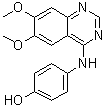 4-(4'-羟基苯基)氨基-6,7-二甲氧基喹唑啉分子结构 (CAS 202475-60-3)