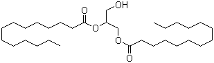 Glycerol 1,2-ditetradecanoate molecular structure (CAS 20255-94-1)