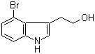 structure of CAS# 202753-56-8, 4-Bromotryptophol;4-Bromo-1H-indole-3-ethanol