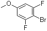 4-Bromo-3,5-difluoroanisole molecular structure (CAS 202865-61-0)