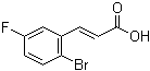 3-(2-Bromo-5-fluorophenyl)-2-propenoic acid molecular structure (CAS 202865-70-1)
