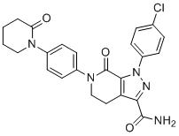 structure of CAS# 2029205-64-7, 1-(4-chlorophenyl)-7-oxo-6-(4-(2-oxopiperidin-1-yl)phenyl)-4,5,6,7-tetrahydro-1H-pyrazolo[3,4-c]pyridine-3-carboxamide
