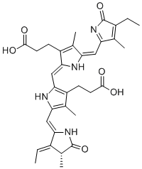 Phycobilin molecular structure (CAS 20298-86-6)