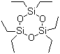 Hexaethylcyclotrisiloxane molecular structure (CAS 2031-79-0)