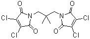 1,1'-(2,2-二甲基-1,3-丙烷二基)二[3,4-二氯-1H-吡咯-2,5-二酮]分子结构 (CAS 203115-63-3)
