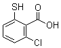 2-Chloro-6-mercaptobenzoic acid molecular structure (CAS 20324-51-0)