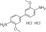 3,3'-Dimethoxybenzidine dihydrochloride molecular structure (CAS 20325-40-0)