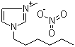 1-己基-3-甲基咪唑鎓硝酸盐分子结构 (CAS 203389-26-8)