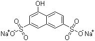 结构式 CAS# 20349-39-7, 1-萘酚-3,6-二磺酸钠; 1-萘酚-3,6-二磺酸二钠盐