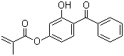 结构式 CAS# 2035-72-5, 2-羟基-4-(甲基丙烯酰氧基)二苯甲酮
