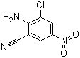 structure of CAS# 20352-84-5, 2-Amino-3-chloro-5-nitrobenzonitrile;2-Cyano-6-chloro-4-nitroaniline