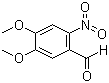 结构式 CAS# 20357-25-9, 6-硝基藜芦醛; 2-硝基-4,5-二甲氧基苯甲醛