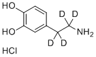 Dopamine-d4 hydrochloride molecular structure (CAS 203633-19-6)