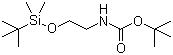 tert-Butyl 2-(tert-butyldimethylsilyloxy)ethylcarbamate molecular structure (CAS 203738-69-6)
