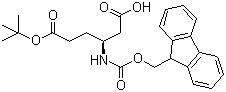 Fmoc-L-beta-homoglutamic acid 6-tert-butyl ester molecular structure (CAS 203854-49-3)