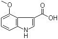 4-Methoxy-1H-indole-3-carboxylic acid molecular structure (CAS 203937-50-2)