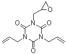 二烯丙基单缩水甘油基异氰脲酸酯分子结构 (CAS 20395-16-8)