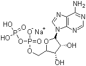 Adenosine 5'-diphosphate sodium salt molecular structure (CAS 20398-34-9)
