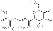 (1S)-1,5-Anhydro-1-C-[4-chloro-3-[(2-ethoxyphenyl)methyl]phenyl]-D-glucitol molecular structure (CAS 2040305-05-1)
