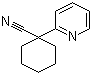 1-(2-吡啶基)环己烷甲腈分子结构 (CAS 204067-32-3)