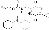 N-Boc-N'-allyloxycarbonyl-L-2,3-diaminopropionic acid dicyclohexylammonium salt molecular structure (CAS 204197-28-4)