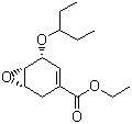 (1S,5R,6S)-Ethyl 5-(pentan-3-yl-oxy)-7-oxa-bicyclo[4.1.0]hept-3-ene-3-carboxylate molecular structure (CAS 204254-96-6)