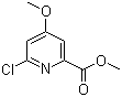 6-Chloro-4-methoxy-2-pyridinecarboxylic acid methyl ester molecular structure (CAS 204378-41-6)