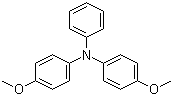 structure of CAS# 20440-94-2, 4,4'-Dimethoxytriphenylamine;4-Methoxy-N-(4-methoxyphenyl)-N-phenylbenzenamine