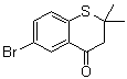 6-Bromo-2,3-dihydro-2,2-dimethyl-4H-1-benzothiopyran-4-one molecular structure (CAS 204449-18-3)