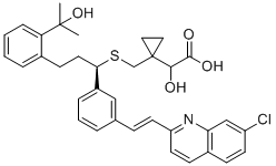alpha Hydroxy montelukast molecular structure (CAS 2045402-27-3)
