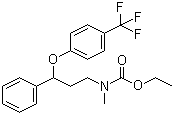 Ethyl N-methyl-N-[3-phenyl-3-[4-(trifluoromethyl)phenoxy]propyl]carbamate molecular structure (CAS 204704-95-0)