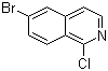 6-Bromo-1-chloroisoquinoline molecular structure (CAS 205055-63-6)