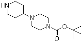 tert-Butyl 4-(piperidin-4-yl)piperazine-1-carboxylate molecular structure (CAS 205059-24-1)