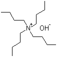 四丁基氢氧化铵分子结构 (CAS 2052-49-5)