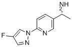 (R)-1-(6-(4-Fluoro-1H-pyrazol-1-yl)pyridin-3-yl)ethan-1-amine molecular structure (CAS 2054317-97-2)