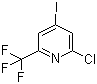 结构式 CAS# 205444-22-0, 2-氯-4-碘-6-三氟甲基吡啶