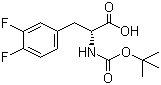 Boc-3,4-difluoro-D-phenylalanine molecular structure (CAS 205445-51-8)