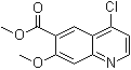结构式 CAS# 205448-66-4, 4-氯-7-甲氧基喹啉-6-羧酸甲酯