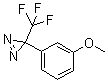 3-(3-Methoxyphenyl)-3-(trifluoromethyl)diazirine molecular structure (CAS 205485-24-1)