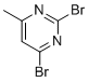 2,4-Dibromo-6-methylpyrimidine molecular structure (CAS 2054922-16-4)