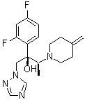 (alphaR,betaS)-alpha-(2,4-Difluorophenyl)-beta-methyl-4-methylene-alpha-(1H-1,2,4-triazol-1-ylmethyl)-1-piperidineethanol molecular structure (CAS 2055038-60-1)